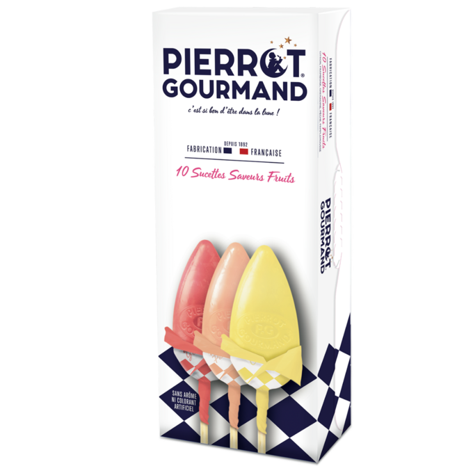 ETUI 10 SUCETTES FRUITS PIERROT GOURMAND 130G