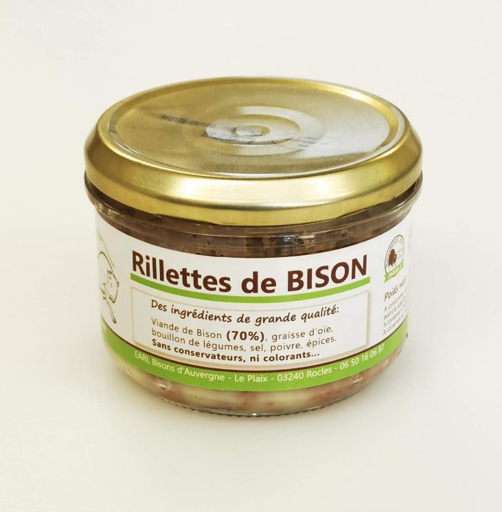 RILLETTES DE BISON - 70% VIANDE DE BISON 180G